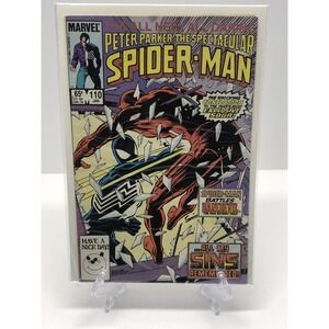 1985 Marvel Peter Parker The Spectacular Spider-Man Battles Daredevil #110